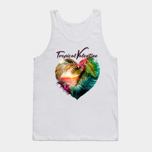 Tropical Valentine No. 3: Valentine's Day in Paradise Tank Top